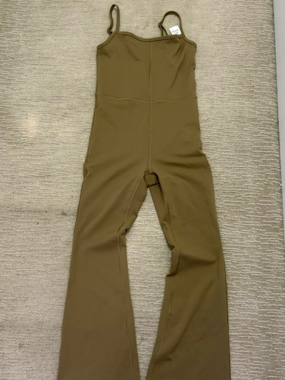 Aritzia Wilfred Free Freestyle Kick Flare Jumpsuit - Shitake (Size:S)